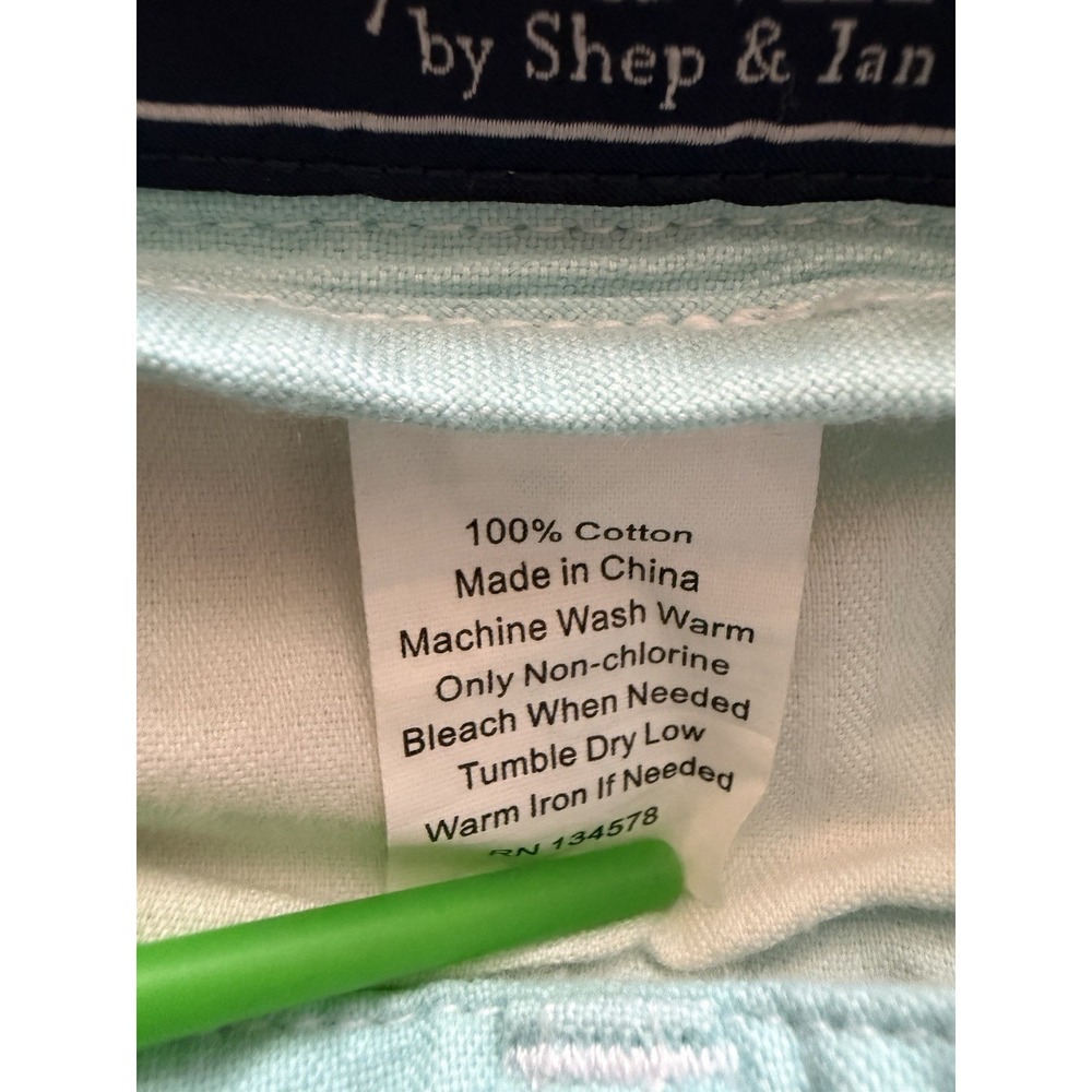 Men's Vineyard Vines Oxford Tri Stripe Shorts Size 34 Summer Patriotic Beach - Picture 5 of 7